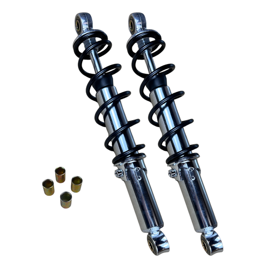 Hintere Stoßdämpfer Chrom/Schwarz 330mm verstellbar für Dax 