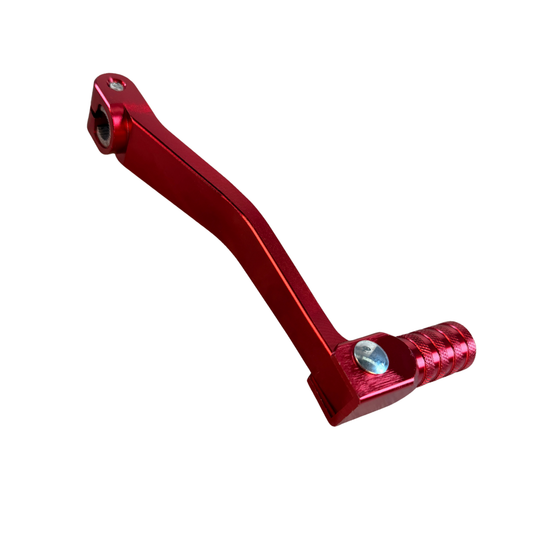 Pédale de changement CNC avec motif triangulaire rouge pour 50cc - 125cc 