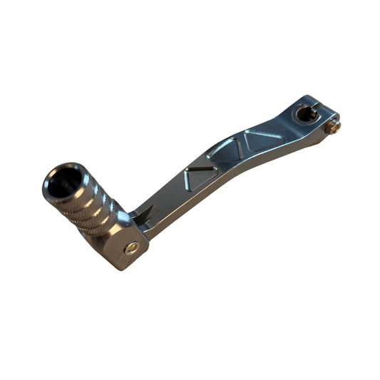 Pédale de changement CNC avec motif triangulaire couleur titane pour 50cc - 125cc 