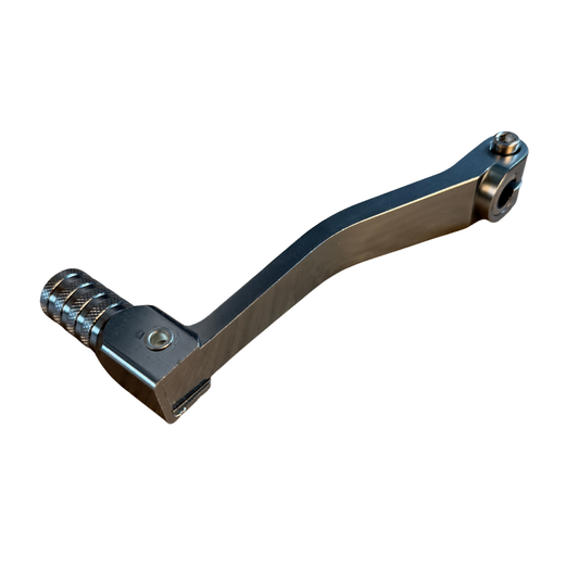 Pédale de changement CNC avec motif triangulaire couleur titane pour 50cc - 125cc 