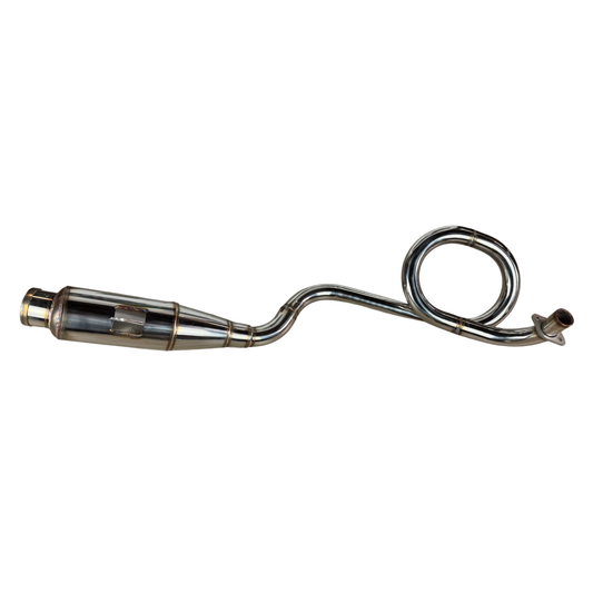 Onderliggende Snake uitlaat voor Dax - met verwijderbare DB-killer