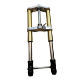 Dax komplette Upside-down-Gabel 45 mm goldfarben inklusive Zubehör – Länge 650 mm