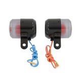 Clignotants / Feux de détresse Dax verre fumé et ampoule 12V (2 pièces) 