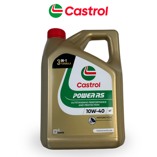 Castrol Power RS 4-temps 10W40 huile bidon de 4 litres 