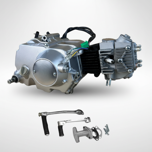 72cc 4-Takt-Schaltmotor Silber – 4 Gänge - Dax, Monkey, PBR.. 