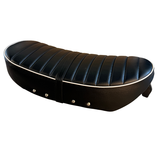 Niedriger Sattel für Dax 2,5 und 3,5 Liter Dax - Japanischer Stil schwarz mit weißem Rand 