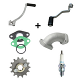 Madmunk 110cc motorblok zilver / grijs - Manueel - 4 Versnellingen kickstart. Dax,.. (108cc)