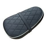 Selle Monkey / Gorilla – Motif losange – noir avec bordure blanche