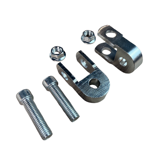 Aluminum shock absorber extenders +25 mm – set of 2 pieces 