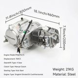 YX 150cc Motorblock mit leichtem Schwungrad CRF Look – mit Zubehör 