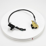 Standard 2-piston brake caliper set with brake line and brake pump 