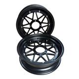 Tubeless-Felgensatz schwarz 12 Zoll – 3,50 x 3,00 – Für Dax und Monkey
