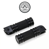 N.G.U Footrest set black aluminum CNC - thick model with anti-slip