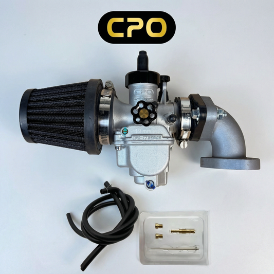 Carburator kit CPO 19 mm – Flange Racing Version met spruitstuk en luchtfilter