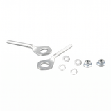 Set of Chain Adjusters, silver (2 pieces) - for standard Dax swingarms