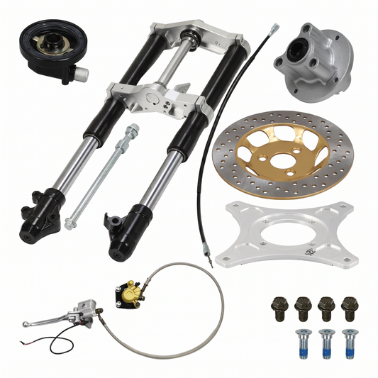 USD 45 mm Upside-down-Gabel-Set – für Honda Dax &amp; Repliken schwarz