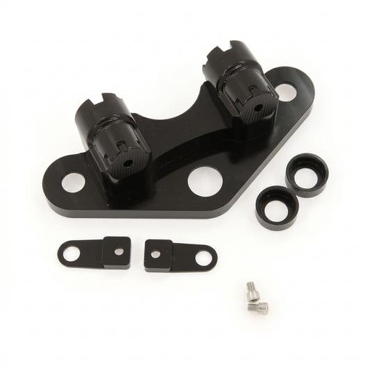 CNC milled black handlebar clamp for 12V Dax with Dax 6 Volt Look 