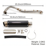 Dax carbon exhaust - Overhead model with carbon end silencer 