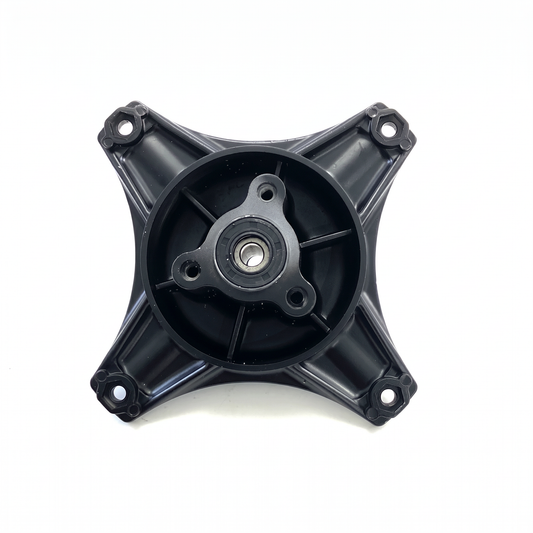 Komplette Vorderrad-Nabe für Dax-Bremsscheibe 12 mm schwarz