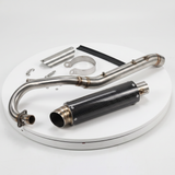 Dax carbon exhaust - Overhead model with carbon end silencer 