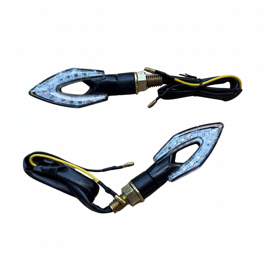 LED-Blinker Pfeilform 12 Volt (2er-Set) - mit Lauflichteffekt