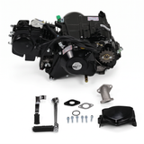 50cc 4-stroke complete engine – 4 speeds – Electric start – Manual clutch + kick start – 12V