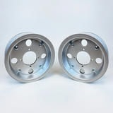 Jantes Monkey 2.50 x 8 pouces deux pièces - couleur argentée 