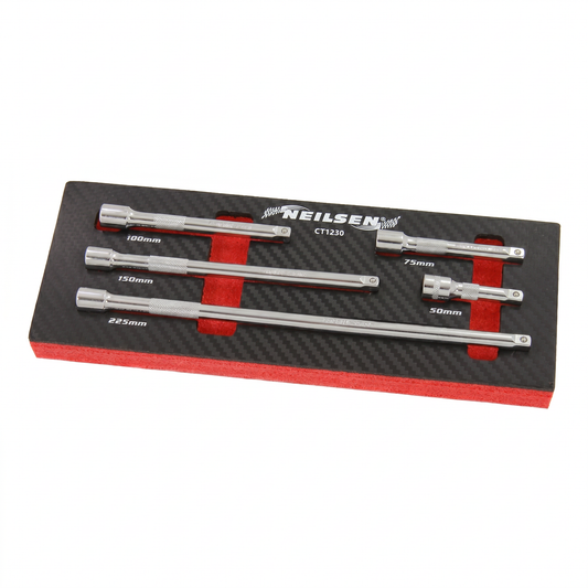 Neilsen 5-delige verlengstuk set – 1/4" voor dopsleutels