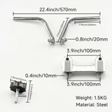 Ensemble de direction de type original - Argent / Chrome pour Honda, Skyteam, Zhenua,... Dax 