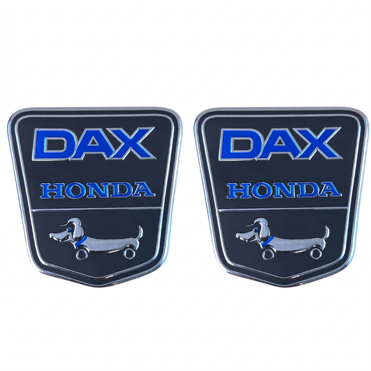 Funny-dog Dax honda kader stickers  zwart- zilver - blauw 2 stuks