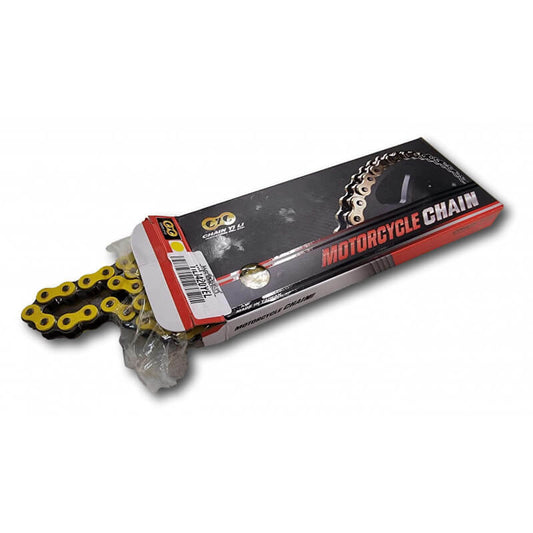 Chaîne jaune 420 large 130L adaptée pour Dax - Monkey - PBR - Gorilla... 