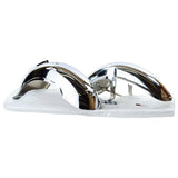 Garde-boues allemands look german chrome / argent Dax et Chaly 