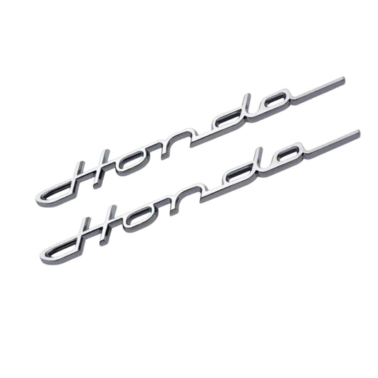 Autocollants logo emblème Honda S800 Chrome (repro) ensemble de 2 pièces 