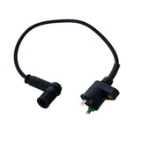 Black Ignition Coil with Spark Plug Wire + NGK CR7HSA Spark Plug ignition bundle 