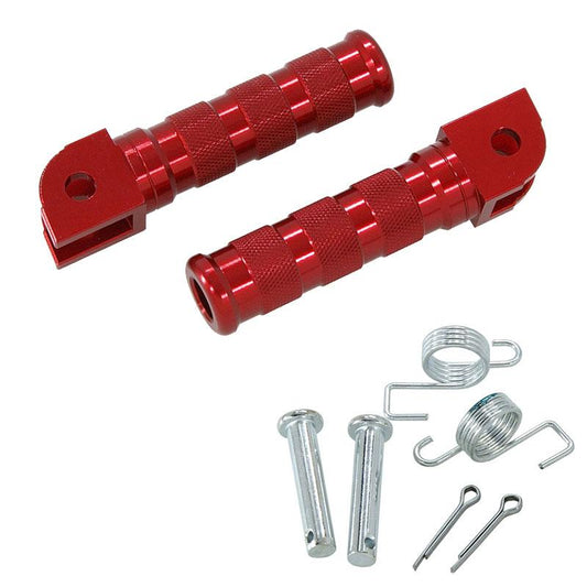 Repose-pieds CNC - 21 mm rouge pour modèles Dax et Monkey 