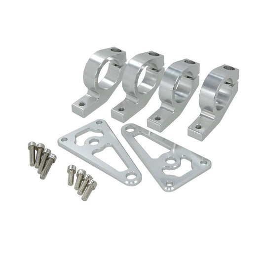 Supports de phare 26mm CNC argent pour montage sur toutes les fourches avant de 26mm 