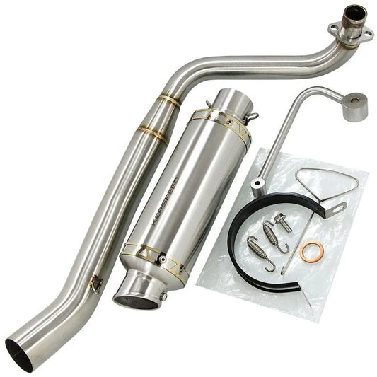 Échappement Kepspeed GP1 court en inox avec finition dorée avec sonde lambda 