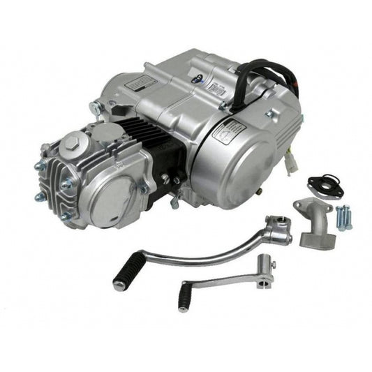 Moteur 50cc argenté - Manuel - 4 Vitesses démarrage au kick. Dax,. (49cc) 